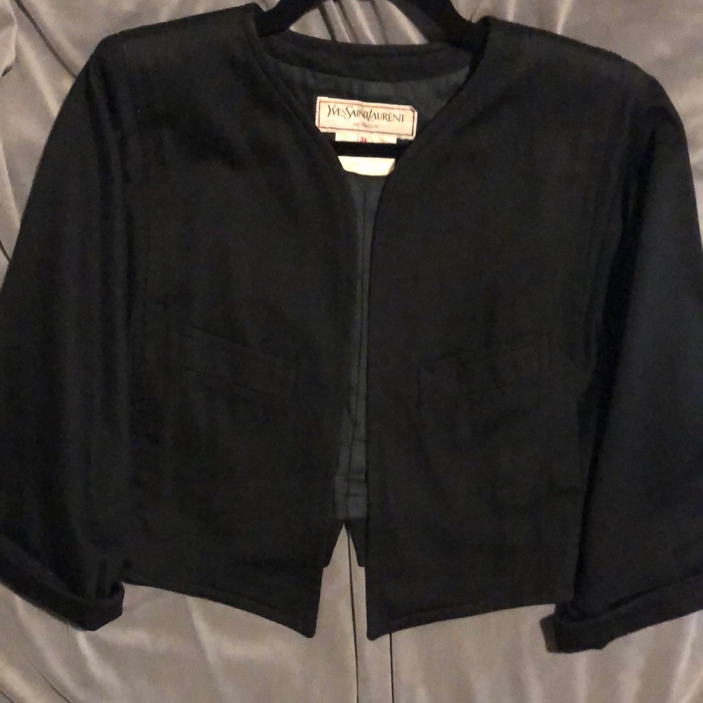 Yves St. Laurent black VTG tuxedo style jacket